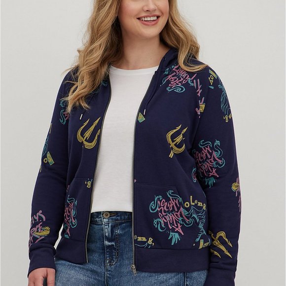 ZIP-UP HOODIE - FLEECE VILLAIN URSULA - Picture 3 of 5